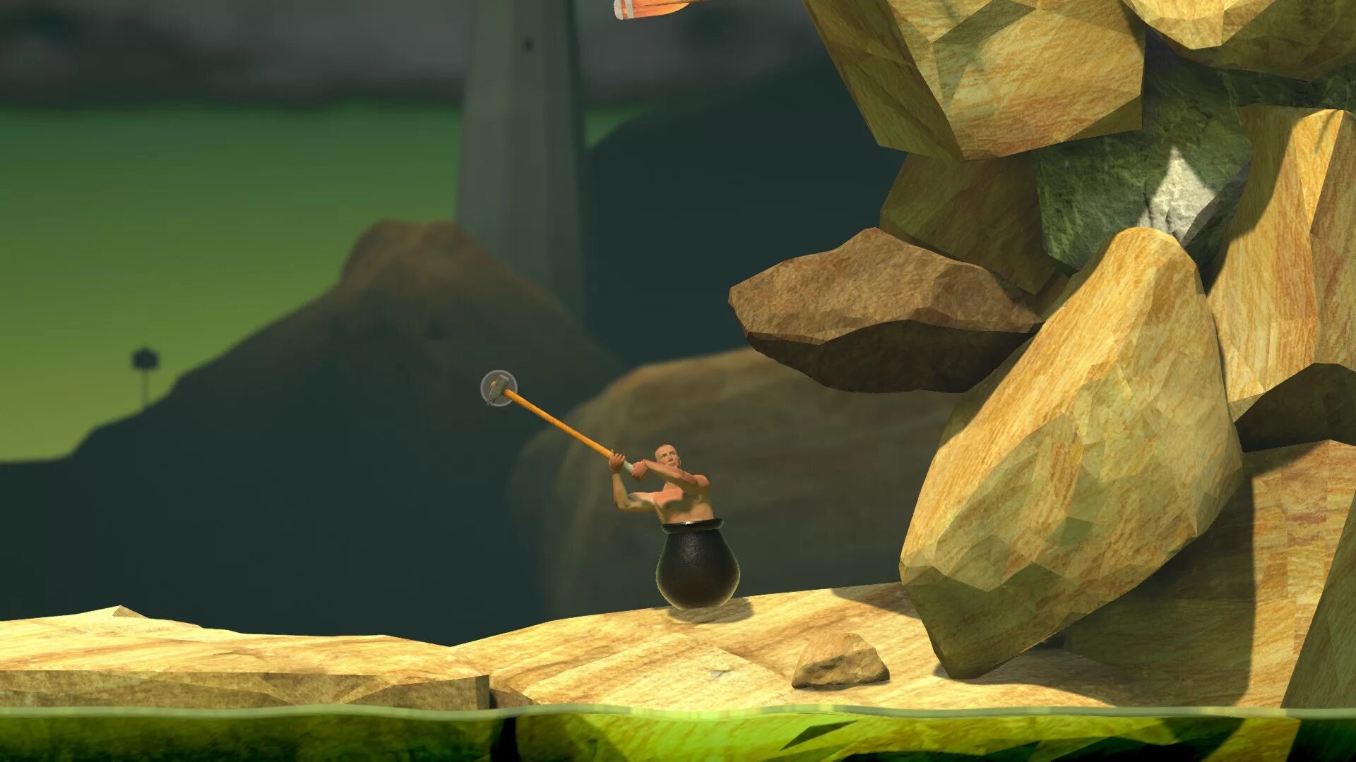 Геттинг овер ИТ. Игра getting over it with Bennett Foddy. Геттин over it. Геттинг овер ИТ золотой горшок. 1000 людей игра