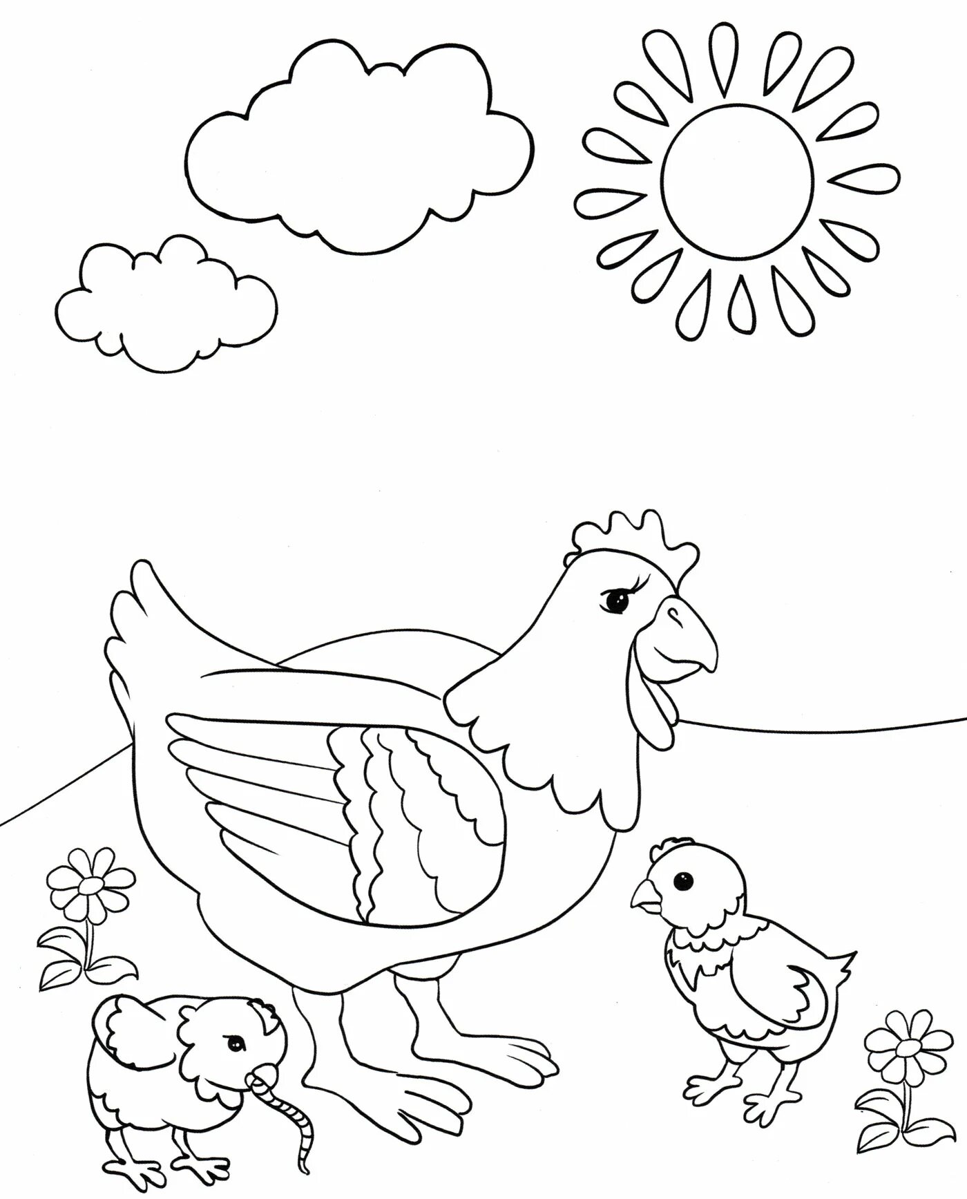 Раскраска 3 цыпленка. Курица раскраска. Курочка раскраска. Раскраска курица с цыплятами. Курица с цыплятами раскраска для детей.