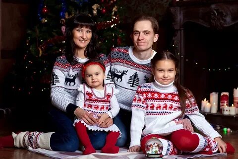 Дочка и папа новый год