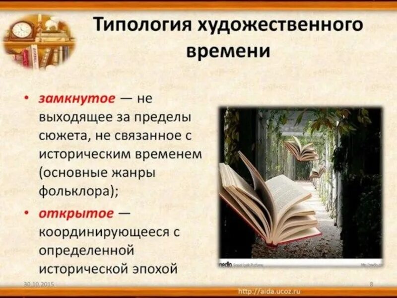 Категория времени в литературе. Типология художественного времени. Художественное пространство произведения. Категория художественного времени в литературе. Типология художественного пространства.