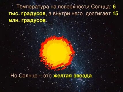5 температура солнца