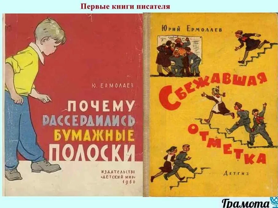 Биография ю Ермолаева для 3 класса. Книги Ермолаева для детей.