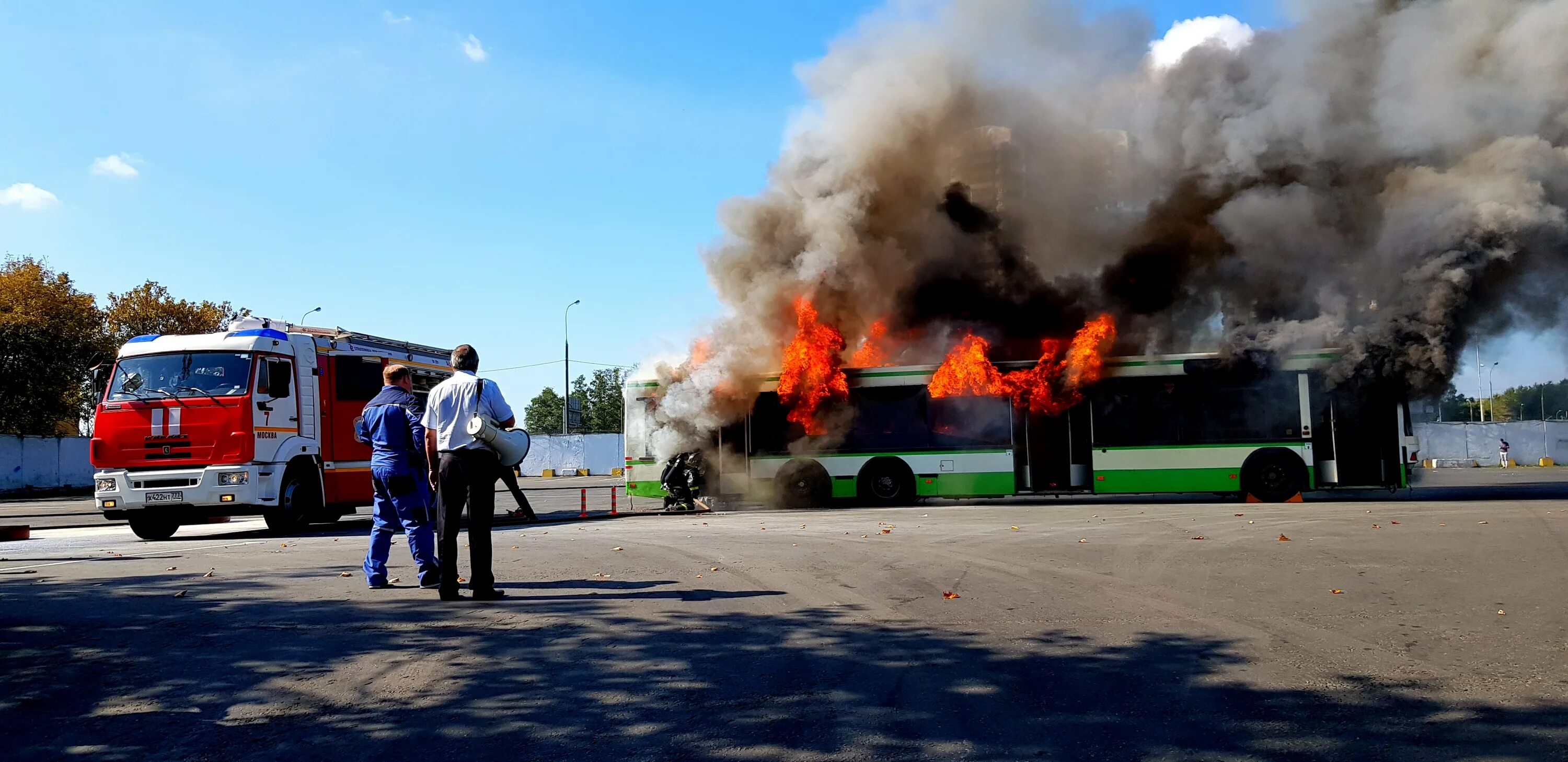 Пожар в Бирюлево Западном. Сайт филиала южный