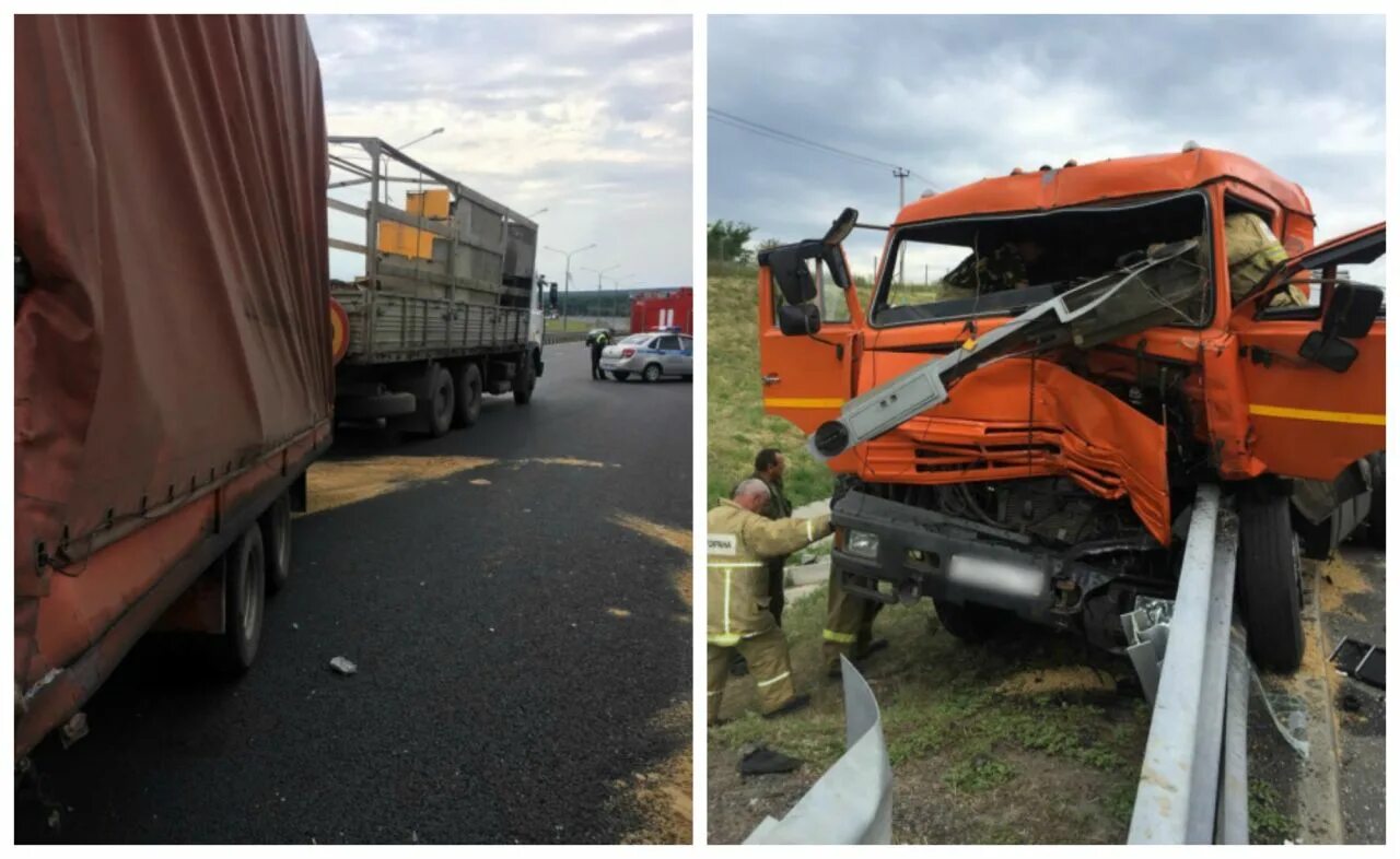 машина под камазом