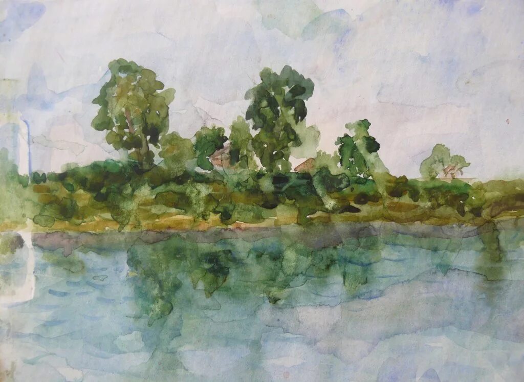 световоздушная перспектива пленэр. этюды пленэр. пейзаж академический пленэр. ольга борисовна рытман пейзаж акварель. пленэр этюды акварелью.