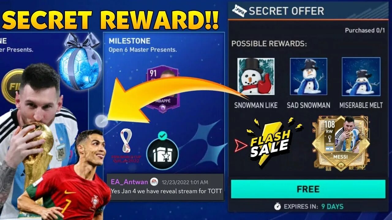 Secret reward. ФИФА мобайл. ФИФА 22 игра. Игроки TOTT FIFA mobile. Обновление FIFA mobile игроки.