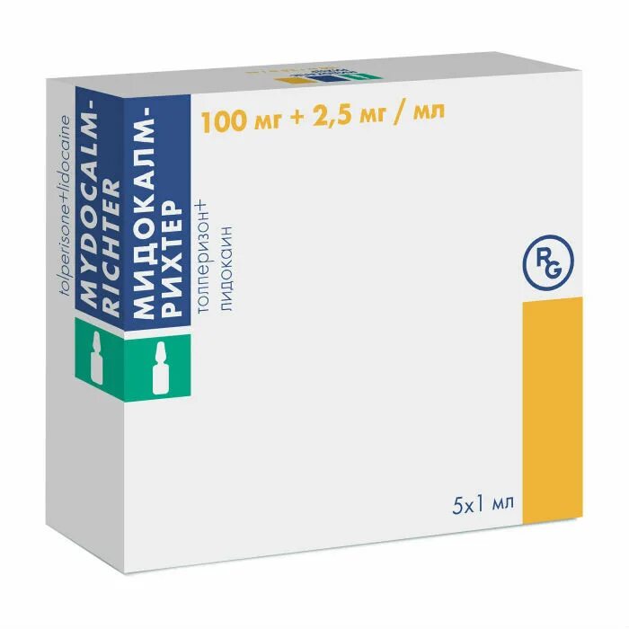 Уколы от спины мидокалм. Мидокалм-Рихтер р-р д/ин. Амп. 100мг + 2,5мг/мл 1мл №5. Мидокалм Рихтер 1 мл. Мидокалм-Рихтер р-р д/ин 100мг+2,5мг 1мл №5. Мидокалм-Рихтер р-р д/ин в/в в/м 100+2,5мг/мл 1мл №5.