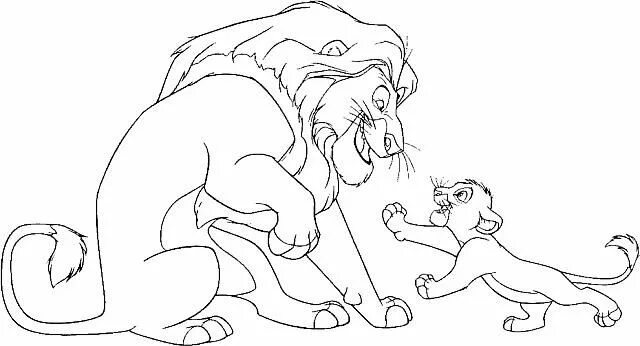 Картинки король лев распечатать Simba vs Scar Simba, Lion king, Scar