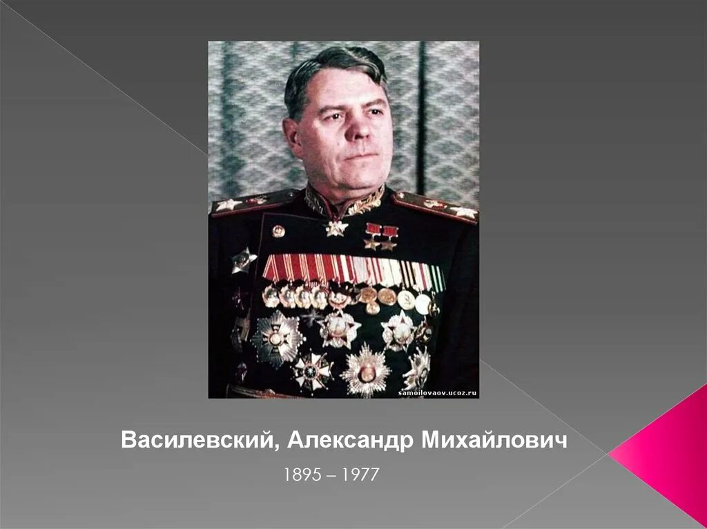 А м василевский операция. Маршал Василевский.