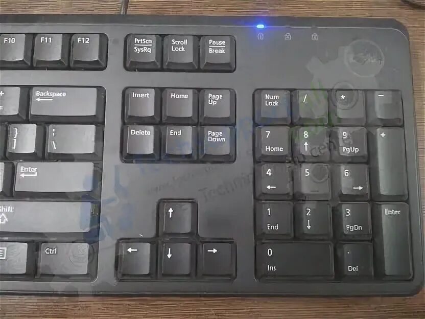 Горит num lock. Горит num lock