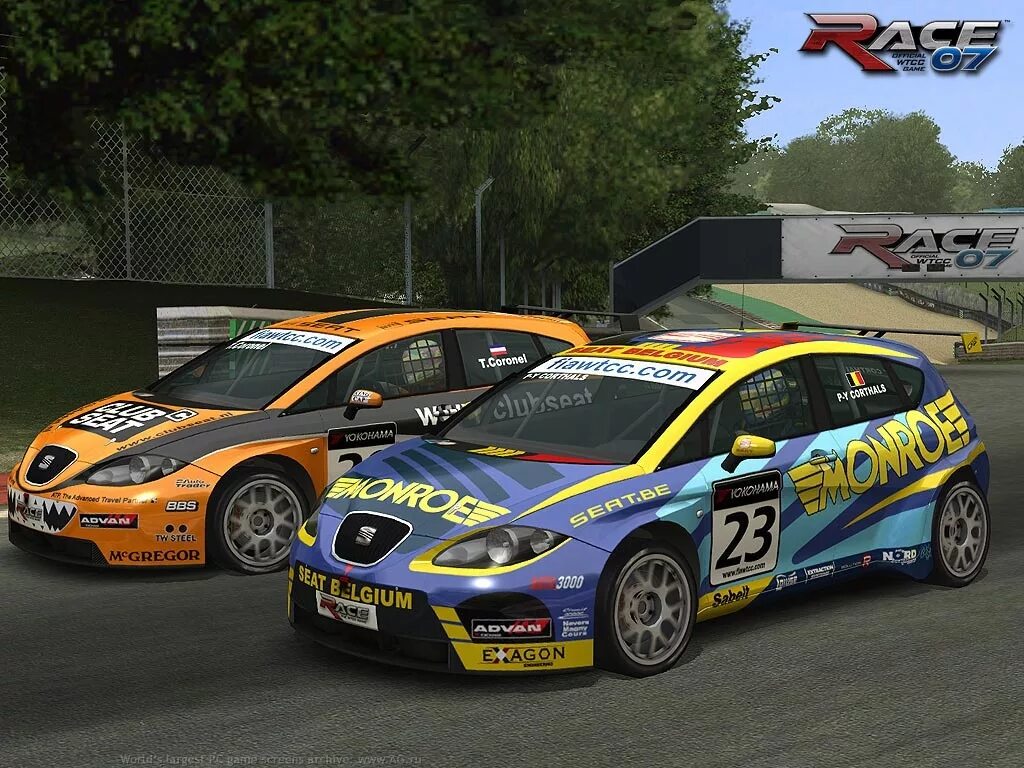 Покажи гонки на 1. Race 07 WTCC. WTCC 2007 игра. Race 07 - the WTCC game.