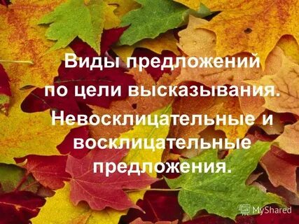 Восклицательные предложения 5 класс конспект урока