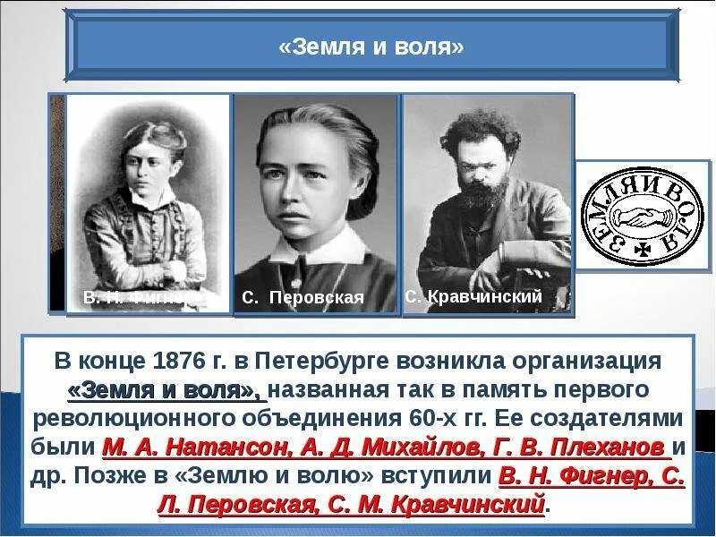 Перовская земля и воля. Гриневицкий народная воля. Земля и воля хождение в народ. Перовская земля. Хождение в народ.