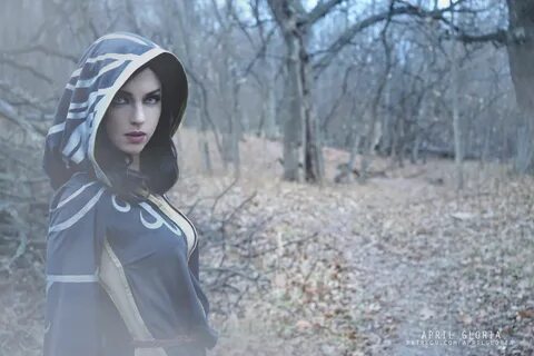Nocturnal cosplay from Skyrim costume made and modeled by me