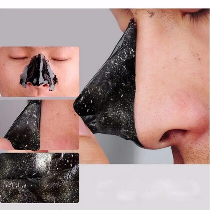 Черная маска Black head Remover. Маска-пленка от черных точек Pilaten 10 шт. Блэк Хеад маска для носа. Black head ex Pore.