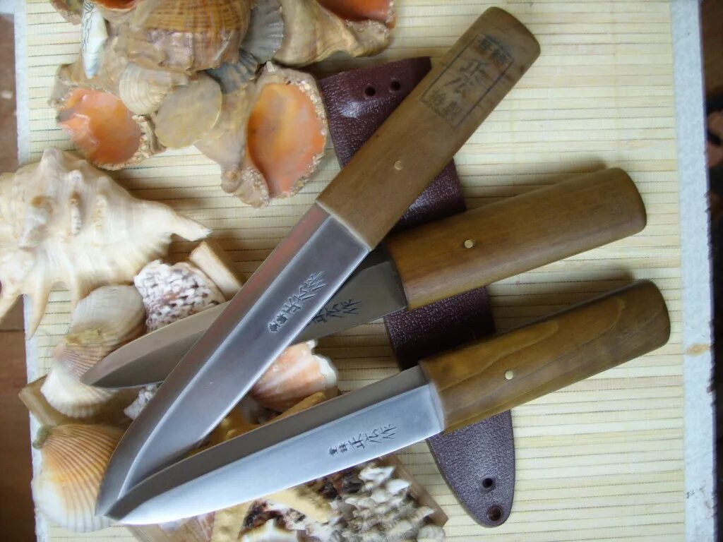 Японский нож Макири. Нож для Bonsai, Makiri, Kogatana 105мм. Нож японский охотничий VG-10. Рабочий нож.
