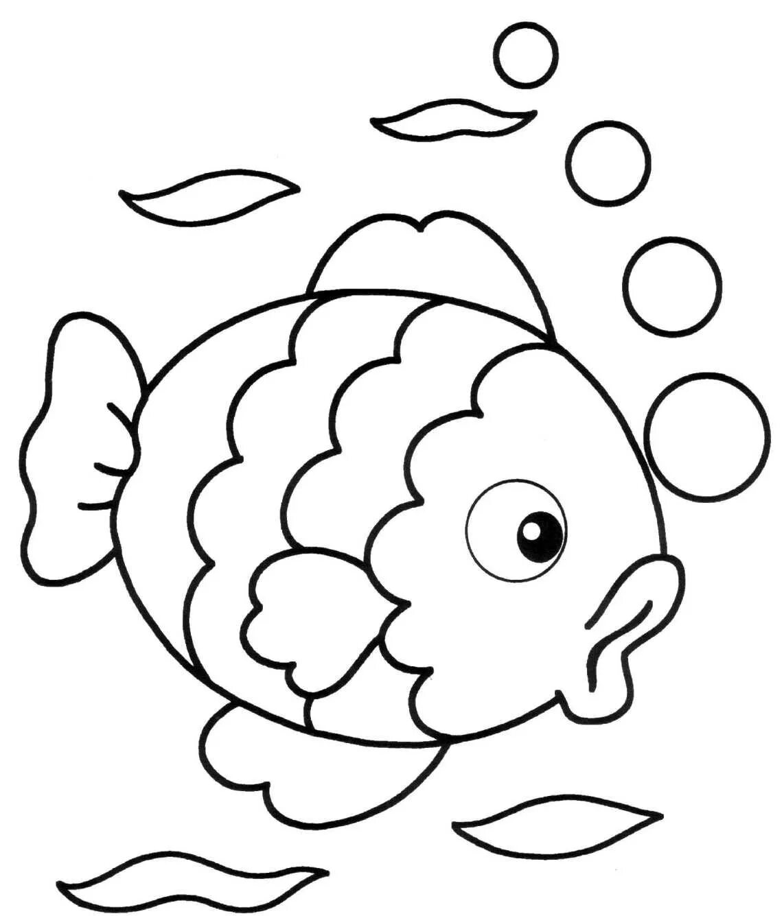 Раскраски для малышей. Раскраска рыбка. Картинки для раскрашивания для детей. Рыбка раскраска для детей.