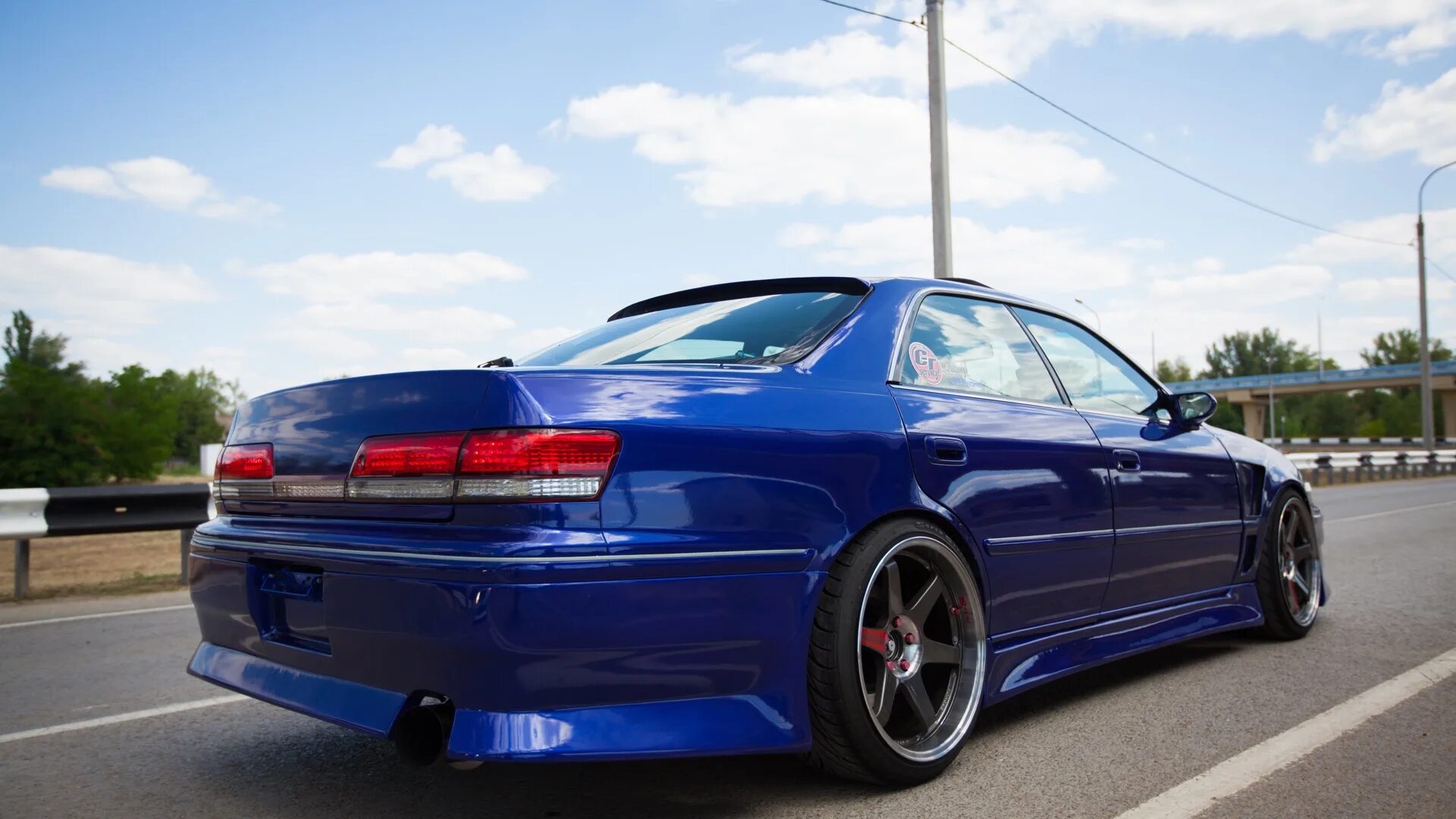 Mark blue. Toyota Mark 2 jzx100.