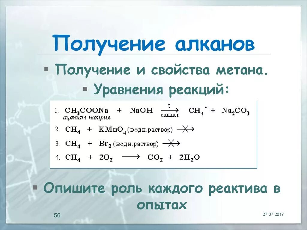 Способы получения алканов уравнения. Способы получения алканов 10 класс реакции. Получение алканов реакции. Способы получения алканов реакции.