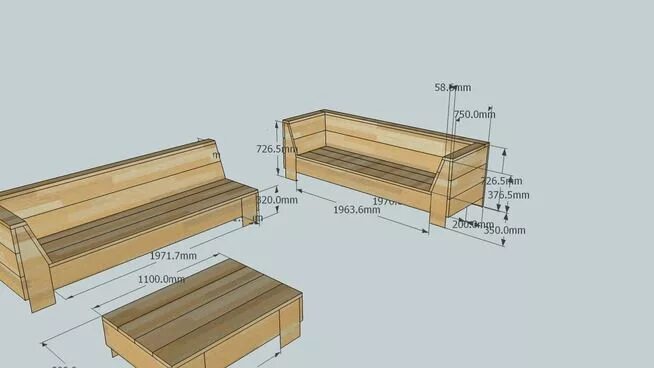 Чертеж дивана из дерева Bristol Outdoor Lounge Chair Pallet furniture outdoor, Diy furniture, Outdoor fu