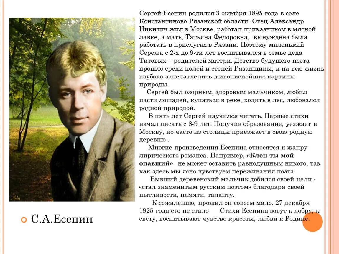 Стихи писателей 19. Есенин родился 3 октября в селе Константиново. Поэты 20 века Есенин. Стихотворения о родной природе поэтов XX века. Природа в лирике поэтов 20 века.