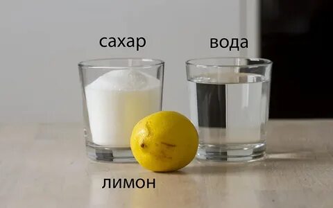 Лимонный сок сахар