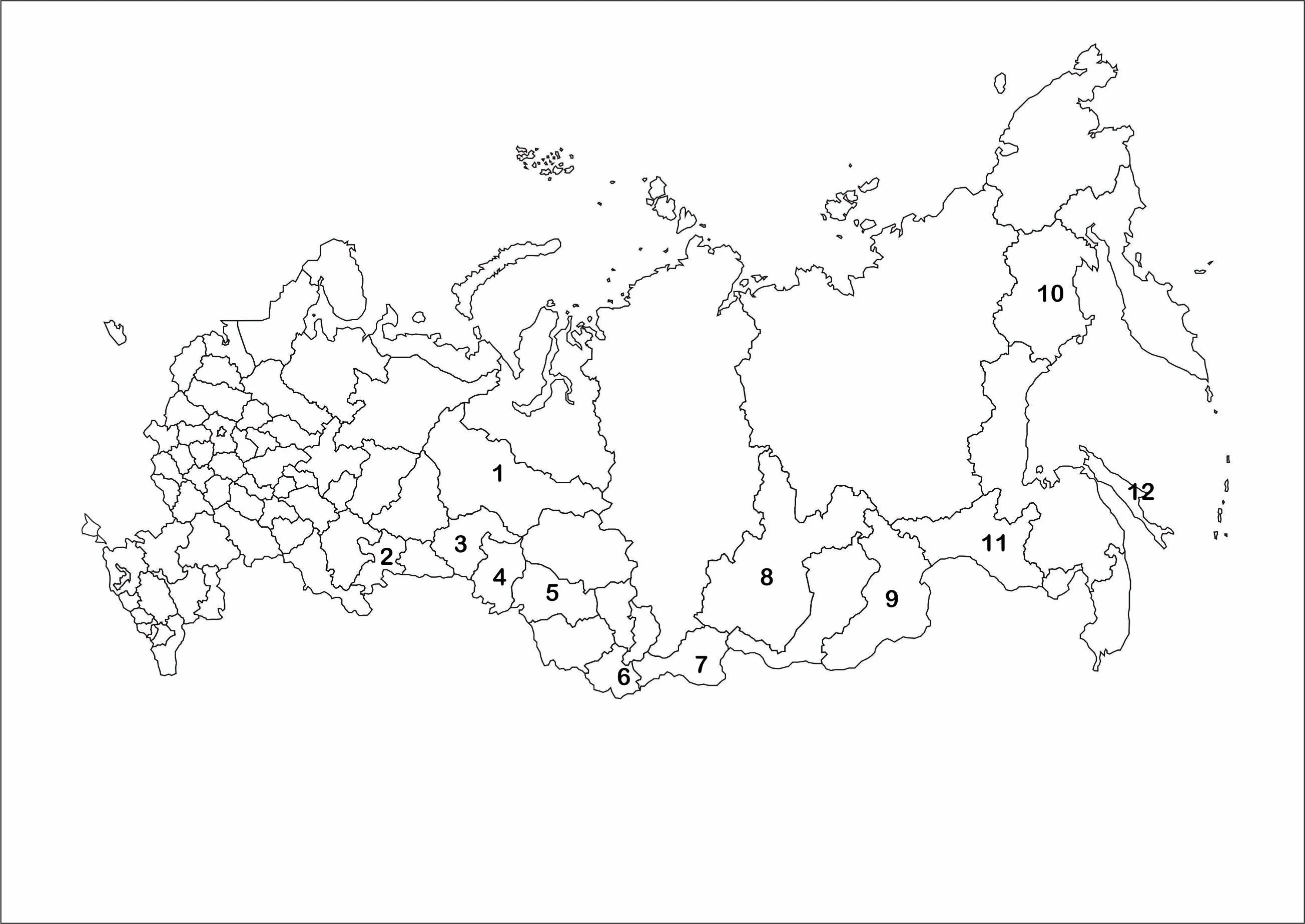 Крнтурная карты России субъекты РФ. Контурная карта России с субъектами Федерации. Карта экономических районов России пустая с границами. Субъекты Российской Федерации контурная карта.