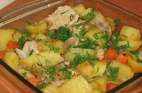 Мясо с картошкой морковкой и луком