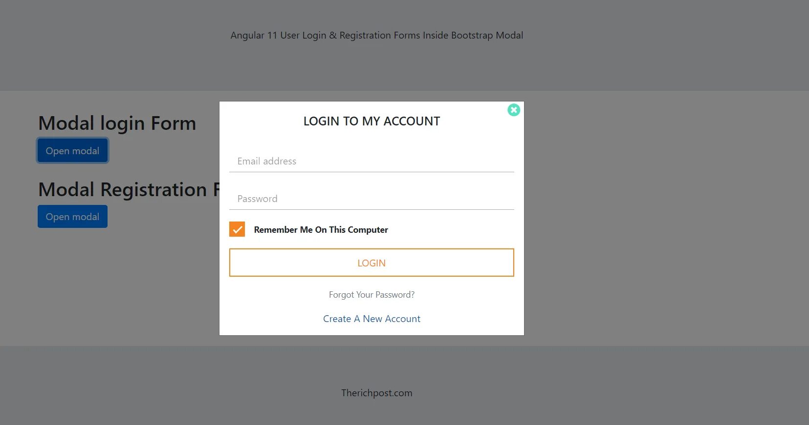 Registration login