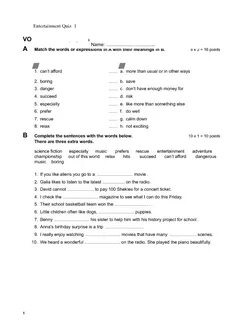 The vocab quiz