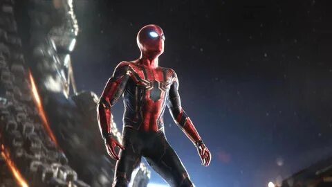 Download Spiderman Iron Spider Exoskeleton Wallpaper | Wallpapers.com.