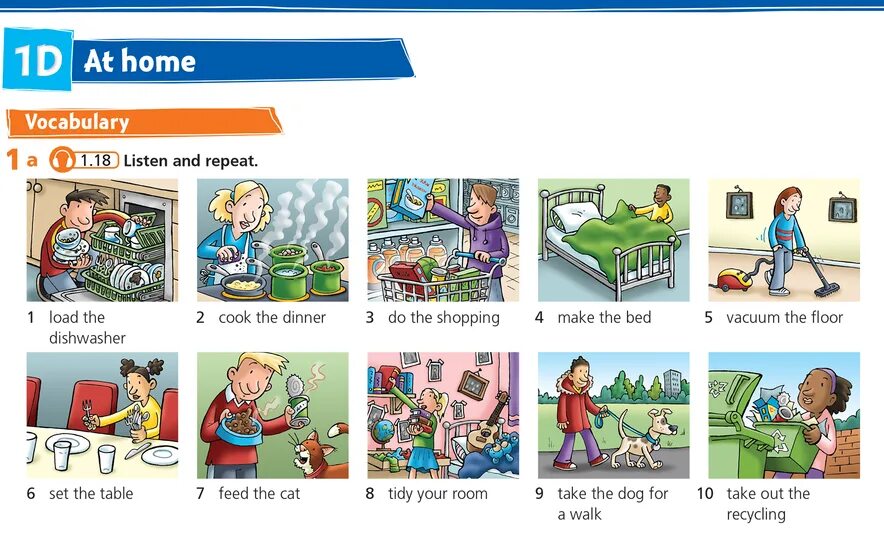 Горизонты аудирование 5 класс. Household jobs. в мире людей аудирование pdf.