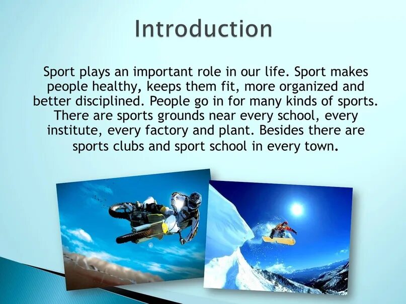 Эссе спорт английский. Sports презентация. Sport in our Life презентация. Sport для презентации. Презентация по английскому на тему спорт.