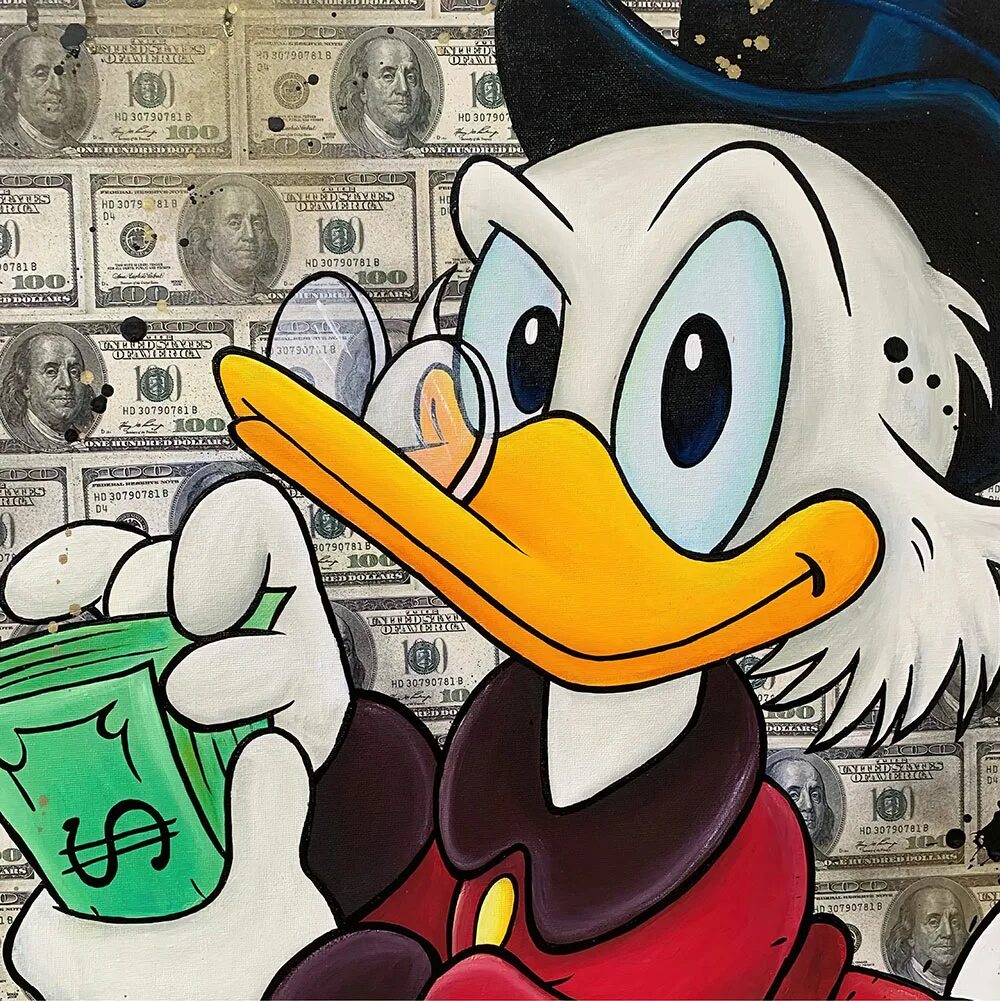 ДЕНЕЖНАЯ КАРТИНА - Скрудж с деньгами Scrooge McDuck - YouTube