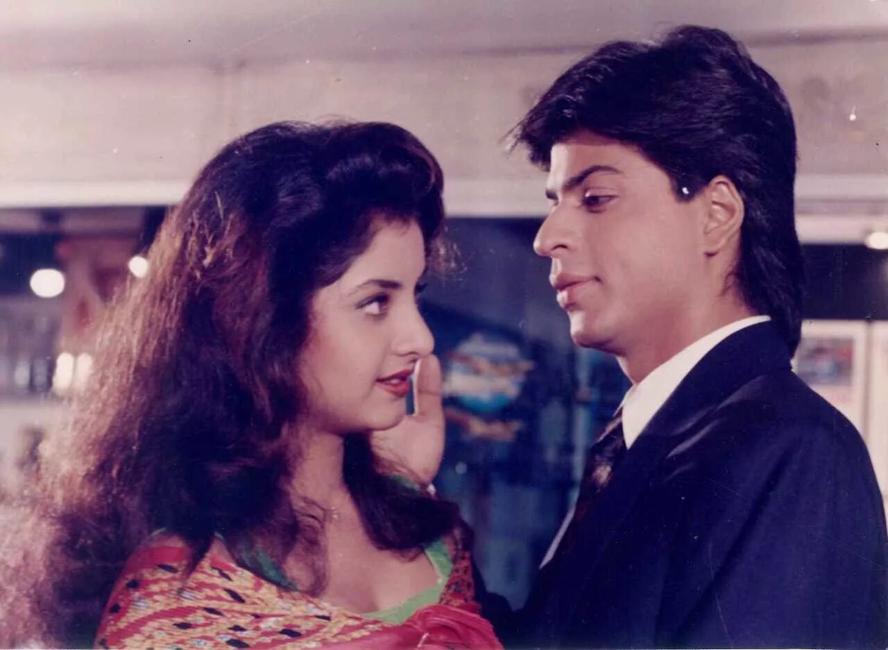 Дивья Бхарти 1992. Дивья Бхарти и Шахрукх Кхан. Шах Рукх Кхан и Дивья Бхарти.