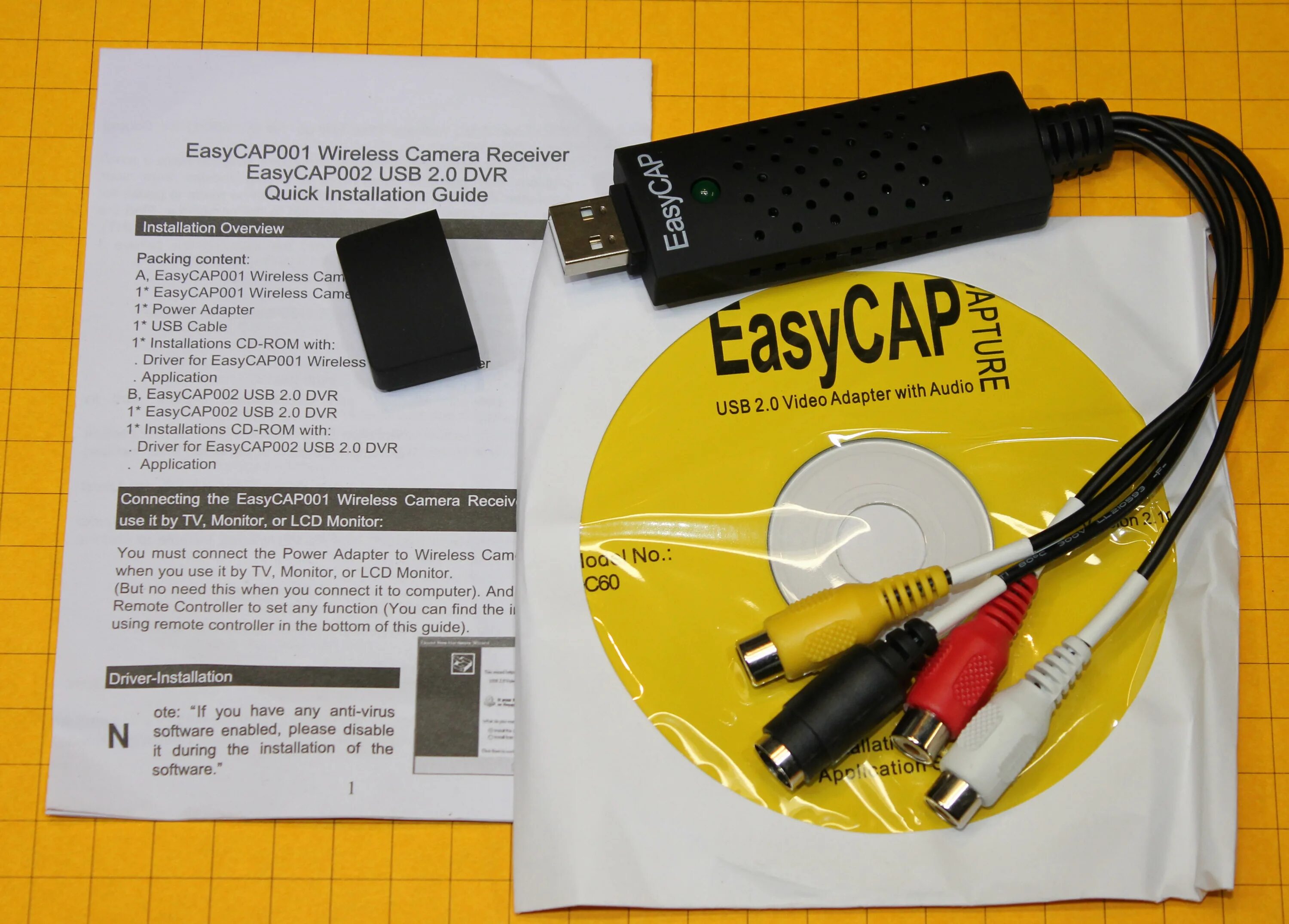 Easycap захват