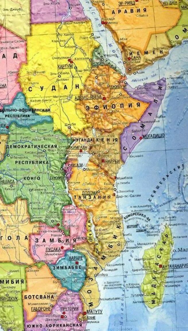 Юго Восточная Африка на карте. Страны Восточной Африки на карте. Восточное побережье Африки на карте. Восток Африки на карте.