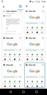 Google tabs
