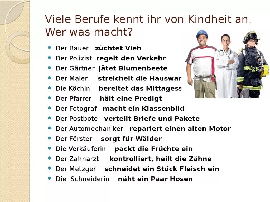 Профессии по немецки. Профессии по немецкому языку 5 класс. Плакат о профессиях на немецком. Berufe презентация.