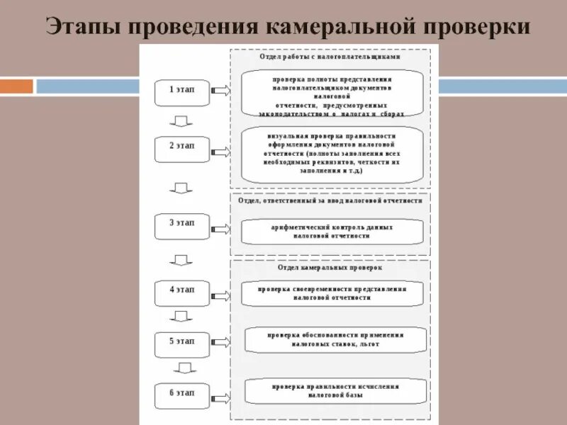 Нк рф контроль. Схема камеральной налоговой проверки. Схема этапы проведения ревизии. Этапы проведения камеральной проверки. Этапы проведения камеральной налоговой проверки.