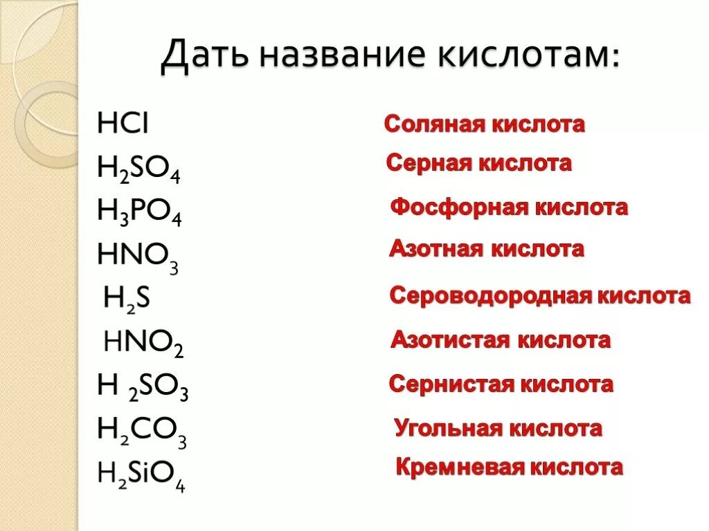 Химическое соединение h3po4. H2so4 название вещества. Химические формулы соединения h2so3. Название кислоты формула h2s so2. Химическая формула вещества h2.