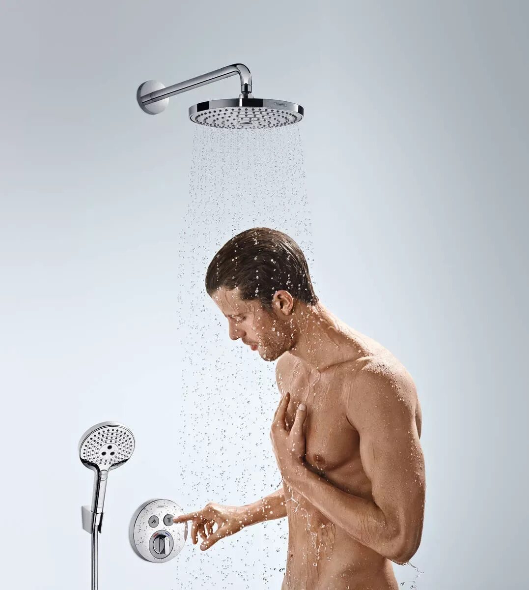 Душевые лейки встроенные. 26466000 Hansgrohe. Душевая лейка Hansgrohe Raindance select s 120 3jet 26530000.