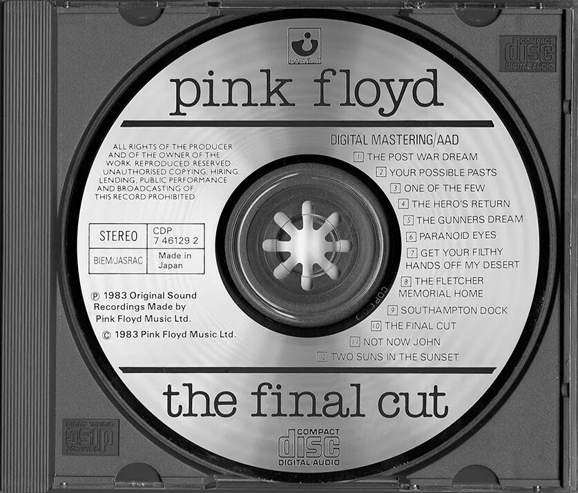 The finals музыка. Пинк Флойд the Final Cut. Обложка the Final Cut. 1983 The Final Cut. Pink Floyd 1983.