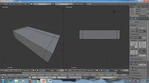 Blender куб