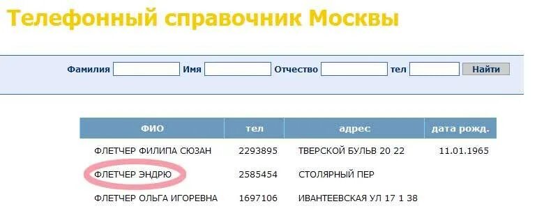 Найти человека moscow infoproverka ru po fio. Номера телефонов Москва. Поисковик номера телефона по ФИО. Телефонный справочник имя и фамилия. Поисковик по фамилии имени отчеству.