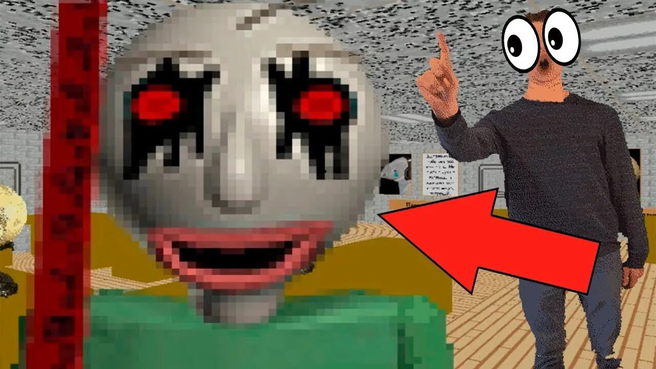 Baldi basics 3д. картина балди. плачущий балди. балди в майнкрафте. 6.