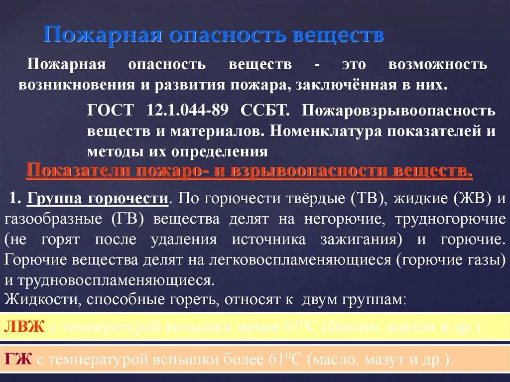 На какие группы подразделяются вещества по горючести. Пожарная опасность веществ. Пожарная опасность горючих веществ. Показатели взрывопожароопасности веществ и материалов. Характеристики пожароопасных веществ.