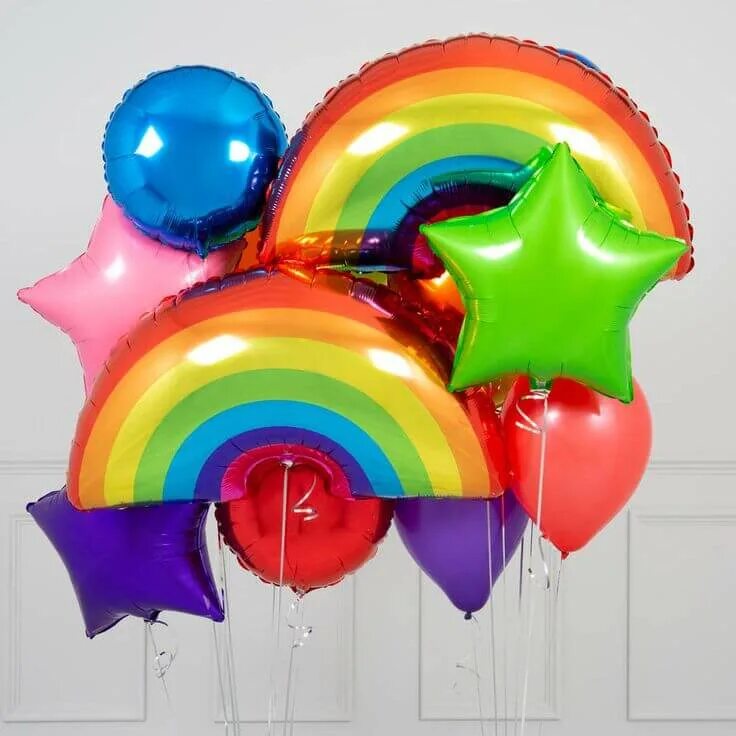Воздушные шарики из фольги. Композиции из шаров. Разноцветные воздушные шары. Яркие шары. Яркие воздушные шары.