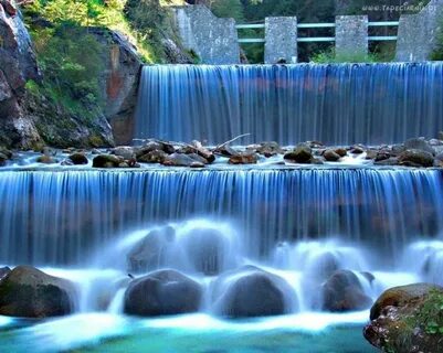 Картинка живой водопад