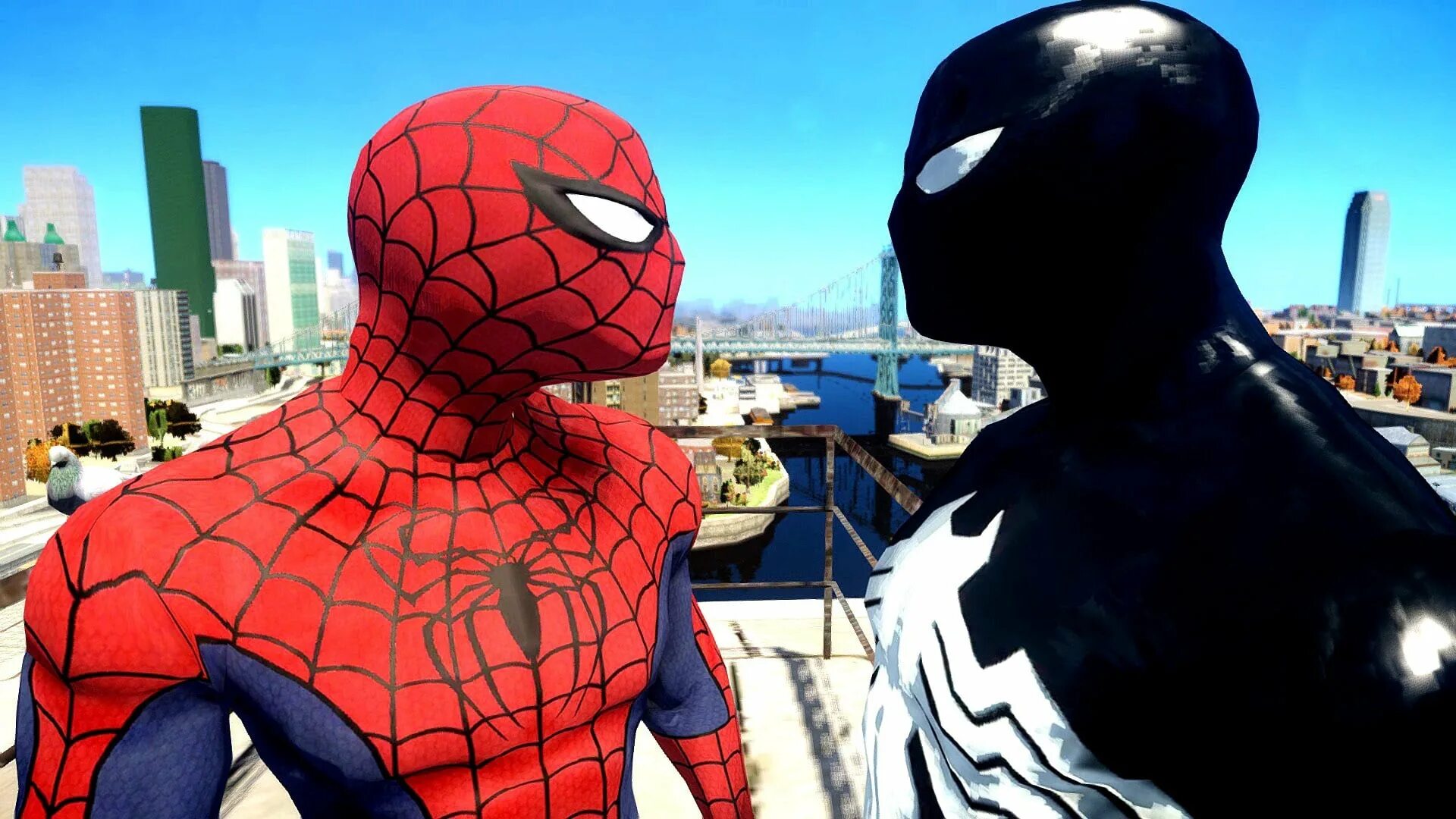Человек видео для детей. Spider man vs Black Spider man. Человек паук из мультика.
